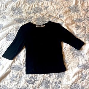 Michael Stars Maeve Ribbed Crew Neck Crop